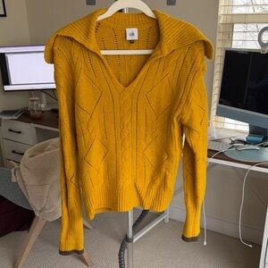 CAbi Mustard V-Neck Sweater